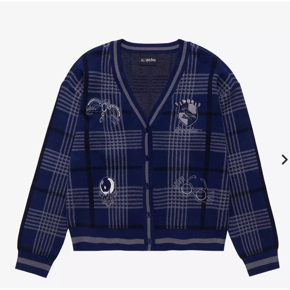 Harry Potter Ravenclaw Women's Cardigan Sweater Large No Flaws EUC